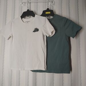 Tommy Bahama White and Green Kids Short Sleeve Tees